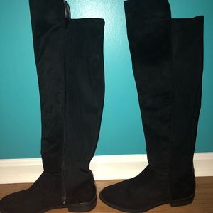 Vera Wang Over-the-Knee Black Boots